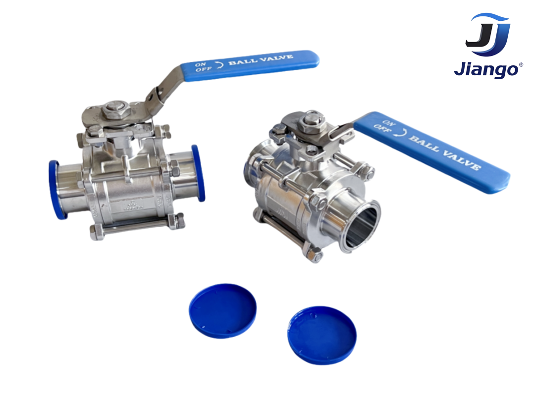 Sanitary Clamped 3-Piece Ball Valve