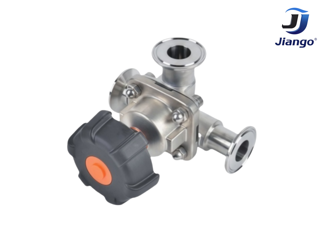 Tri Clamp Three-way Diaphragm Valve