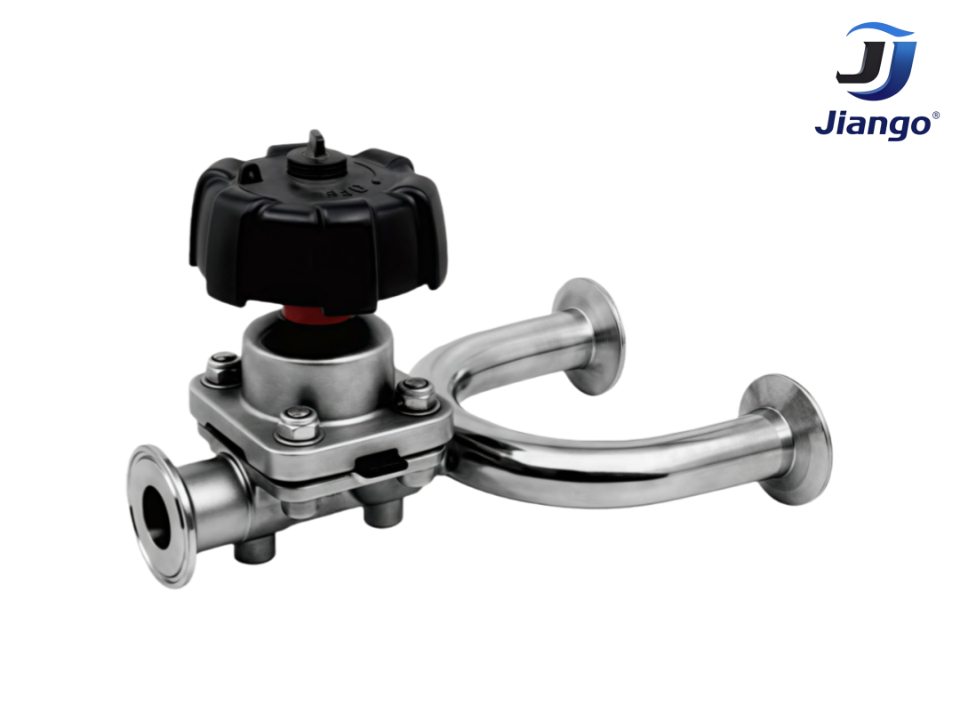Sanitary U-Type Three Way Diaphragm Valve 