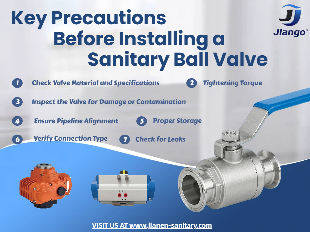 Key Precautions Before Installing a Sanitary Ball Valve